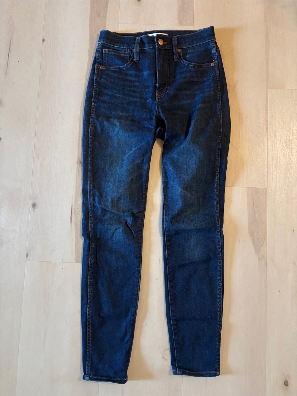 Madewell Women's Skinny Jeans in Deep Indigo